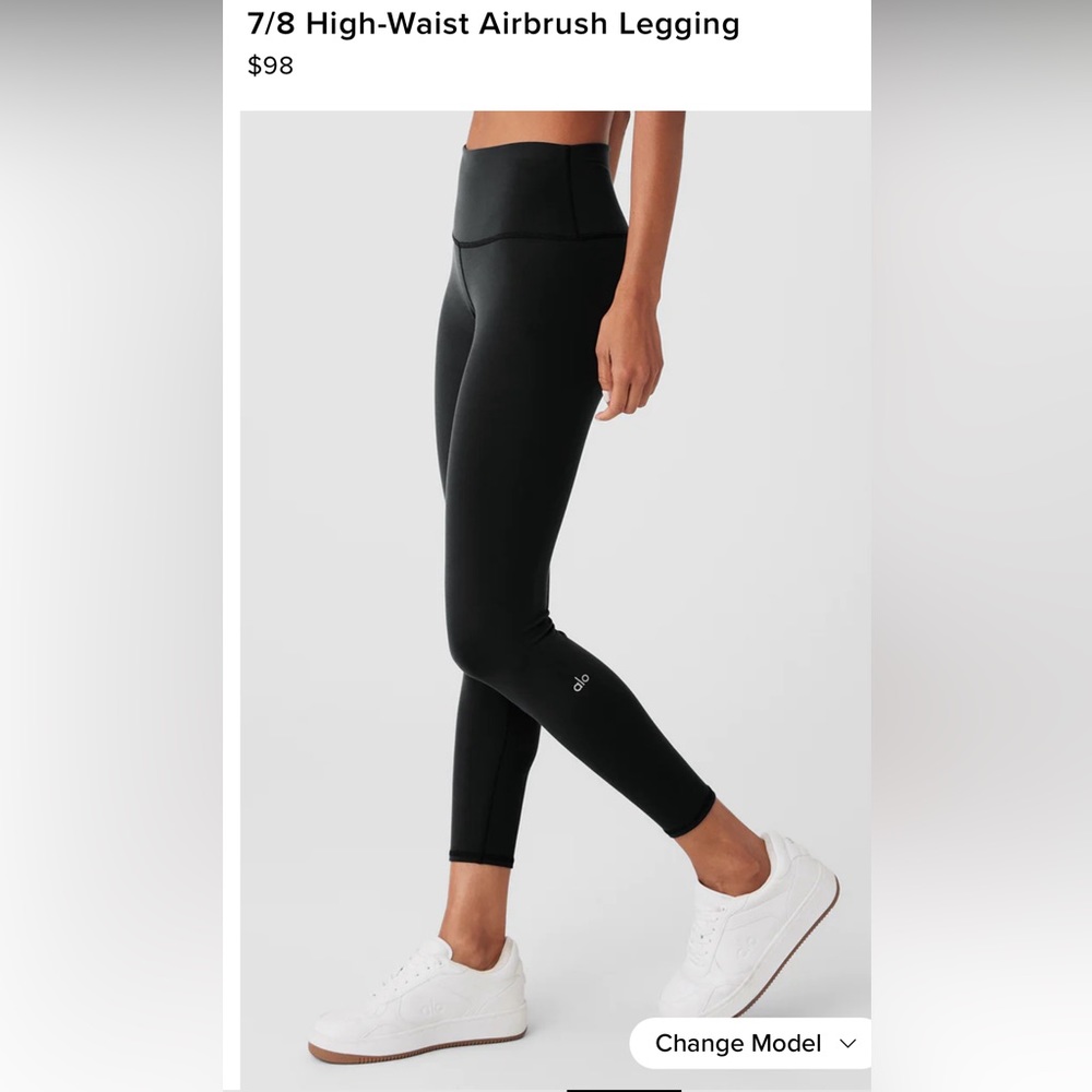 ALO 7/8 HIGH-WAIST AIRBRUSH LEGGING size XXS